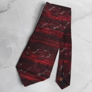 Rivetz Of Boston Red All Silk Tie